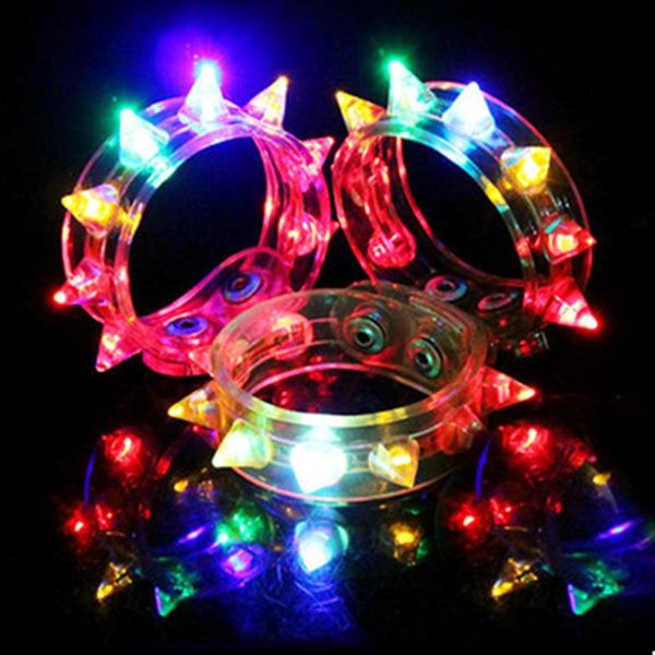 

glow funny flash bracelet fluorescent color changing for party led eight lamp jan88 decoration