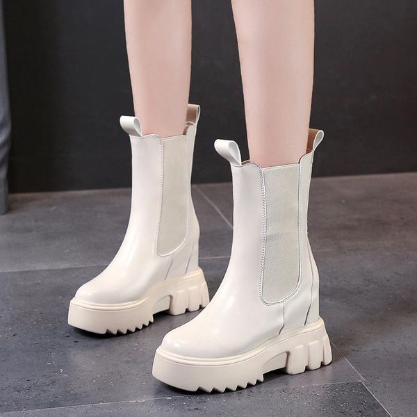 

boots shoes women's autumn boots-women round toe luxury designer clogs platform flat heel high black ankle 2021 fashion la