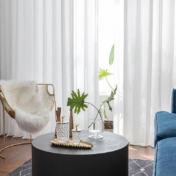 

soft white tulle curtains for living room european style voile sheer window curtain bedroom dining customized & drapes