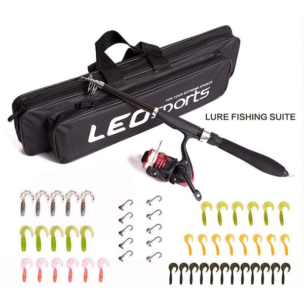 

carp fishing rod feeder spinning fish line wheel lead hook bait pole tackle bag set boat rods