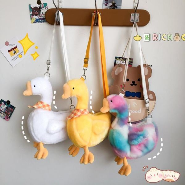 

evening bags duck design plush women's purses and handbags funny shoulder bag designer small crossbody girl doll clutch