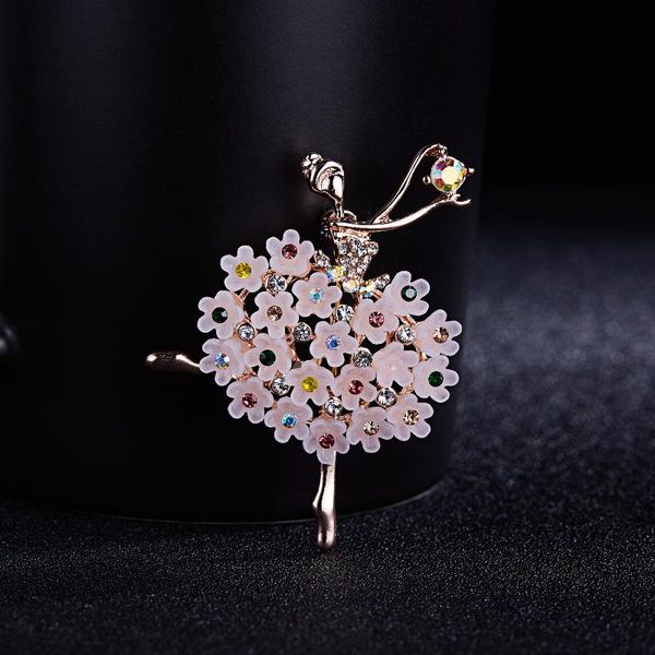 

pins, brooches rinhoo shiny full rhinestone lapel pins dancing show beauty lady girl fashion party wedding jewelry gifts for friends, Gray