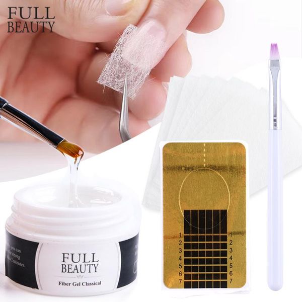 

nail art kits 15ml acrylic builder gel for nails extension kit french tipsÂ silk fiberglass brush forms tools uv manicure ch1800-1