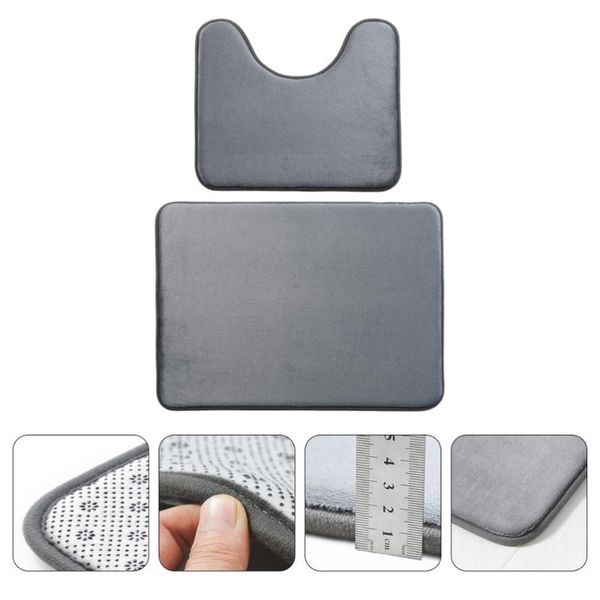 

bath mats 1 set bathroom water absorbent floor toilet feet mat