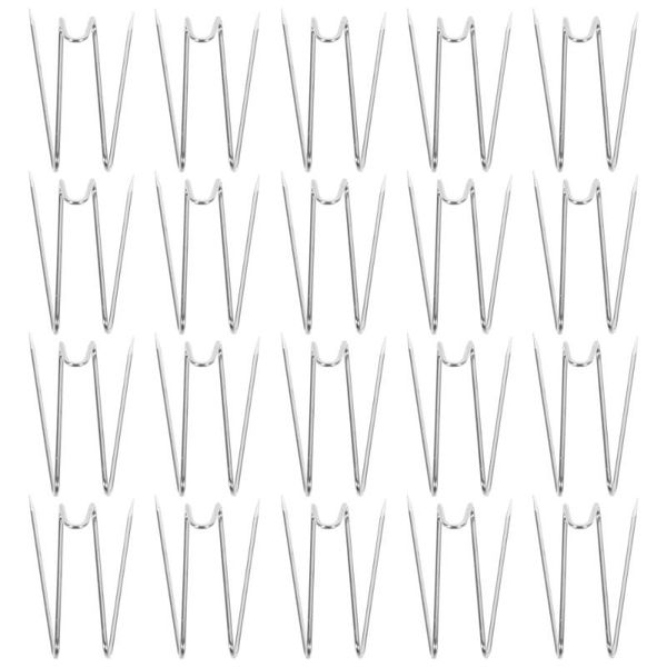 

fishing hooks 20pcs stainless steel fabric panel wall wire picture hangers (silver)