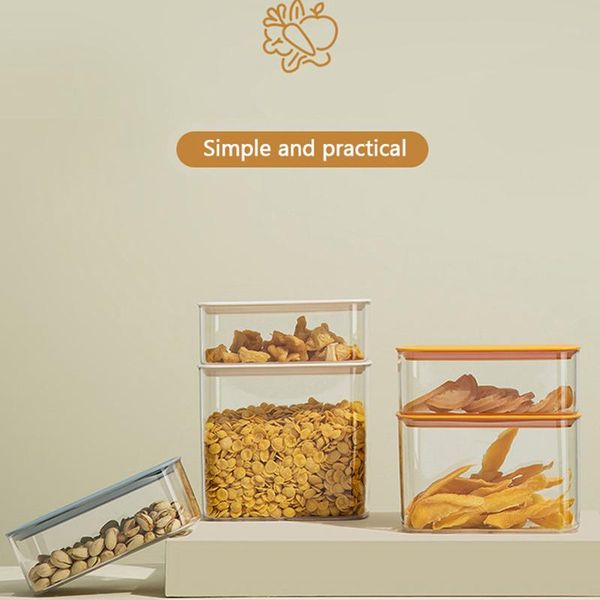 

storage bottles & jars kitchen sealed food with lid plastic fresh box multi-purpose grain 2021