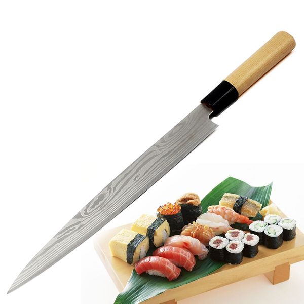 

14 inch kitchen knives stainess stee fish engraving aser samon sashimi sushi toos professiona restaurant fieting knife