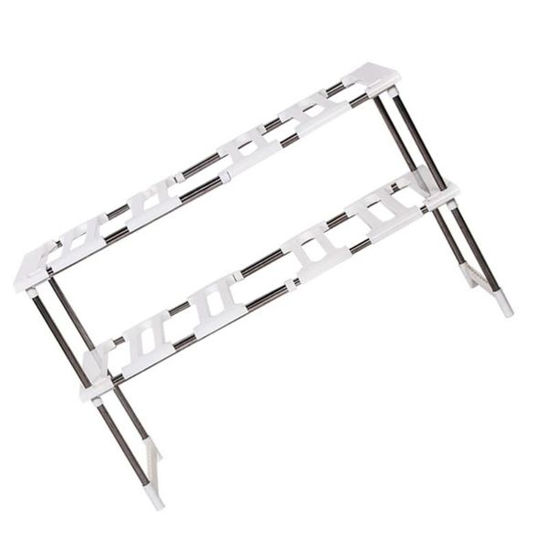 

hooks & rails 1pc kitchen under sink storage rack two-layer shelf countertop