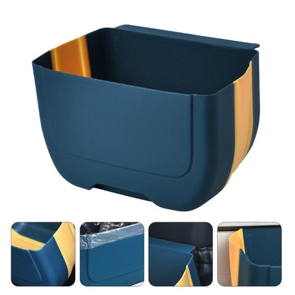 

waste bins 1pc household garbage can hanging type litter bin foldable bucket
