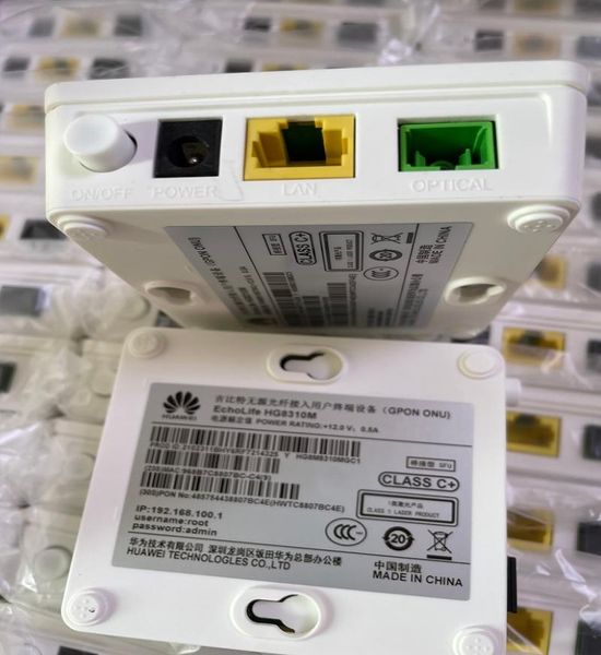 

fiber optic equipment 10pcs hw gpon onu ont hg8310m 1ge ftth modem, sc apc interface english firmware