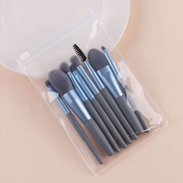 

makeup brushes 8pcs mini brush set foundation eyebrow eyeliner eyelash concealer blush highlight portable beauty