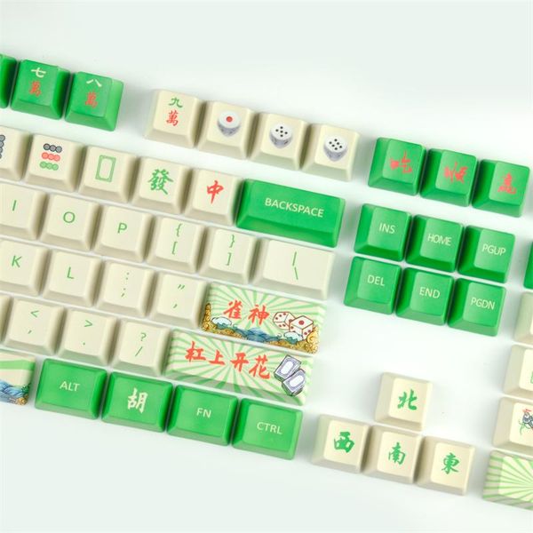 

keyboard mouse combos original 108 keys chinese mahjong style pbt keycaps dye subbed oem profile customization mechanical with key puller
