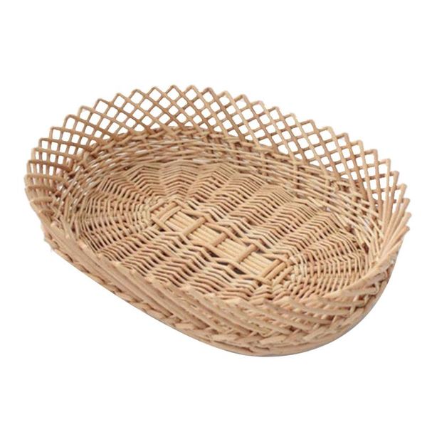 

storage baskets wicker fruit basket rattan bread egg decorative bowl for home
