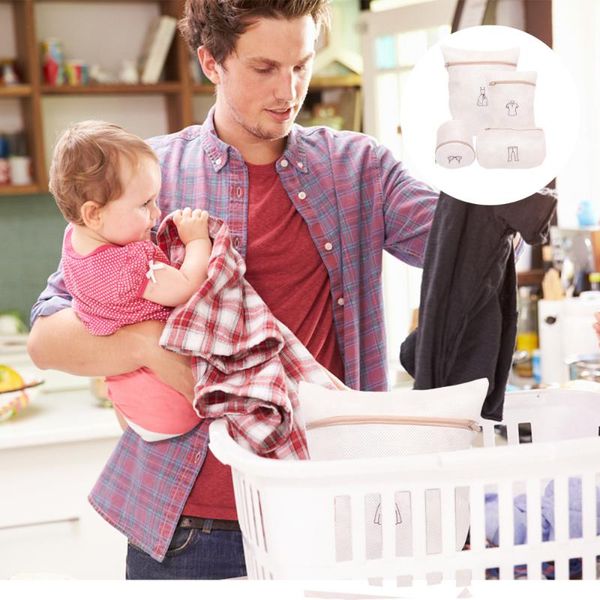 

4pcs mesh laundry bags dress underwear washing storage