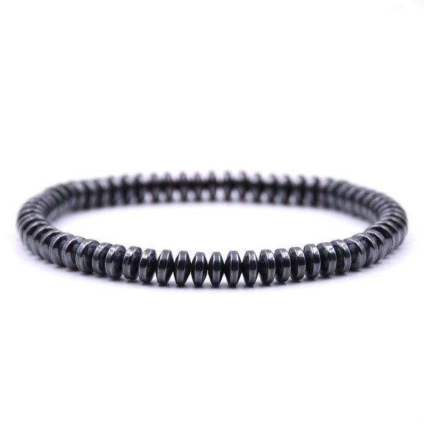 

beaded, strands men's bracelet hematite slim bangle for men health slimming bracelets women stacking beaded, Black