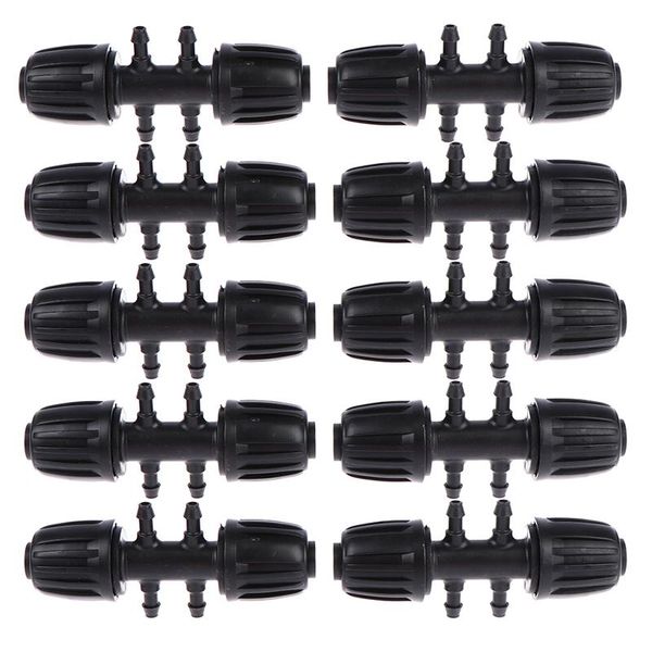 

watering equipments 10pcs 1/2 to 1/4 irrigation tee drip anti-drop tube