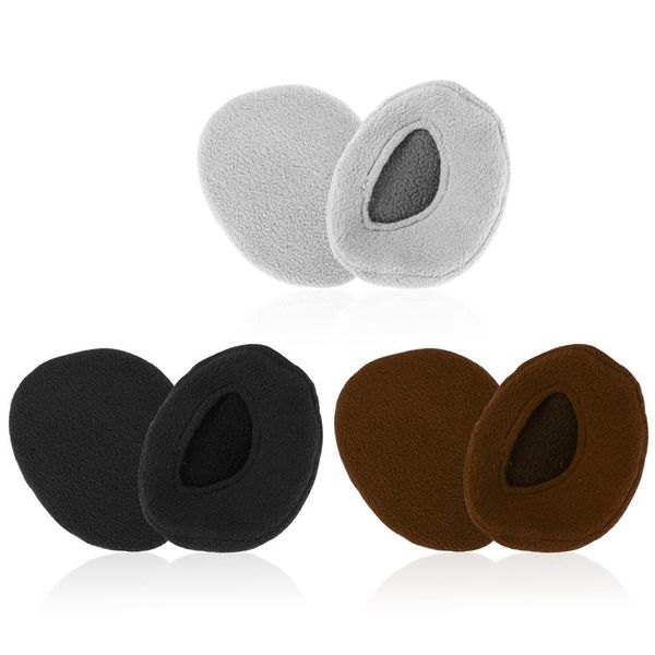 

pair earbags bandless ear warmers earmuffs autumn winter outdoor warmer for women man oorwarmers hats, Black;white