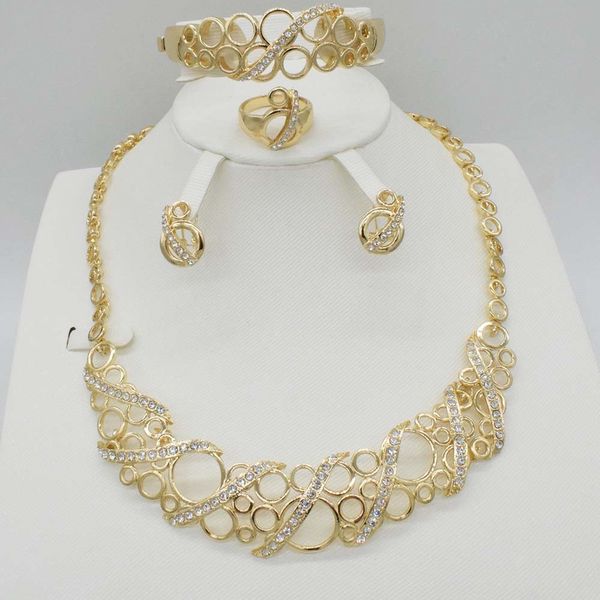 

2018 4sets dubai gold plat fashion africa wedding women jewelry set earring, Silver