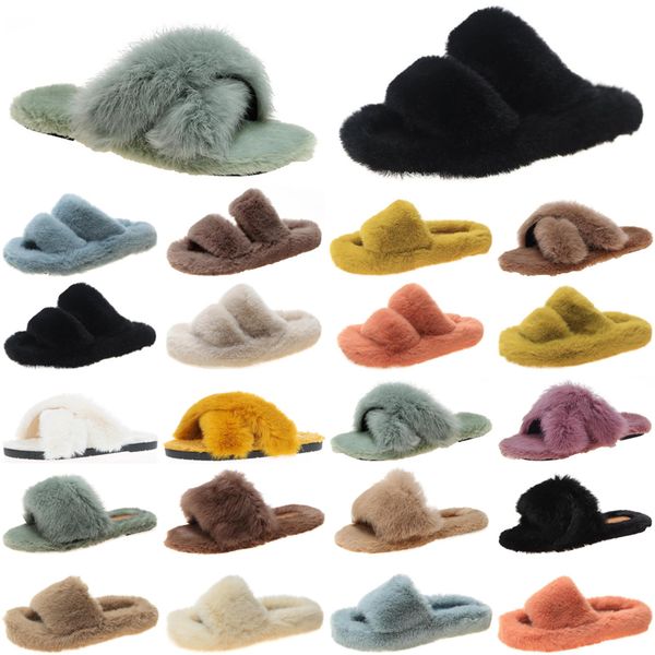 

2021 luxury women slides slippers shoes womens comfortable loafer black yellow slide slipper flat flip flops size 35-40 color3, White;red