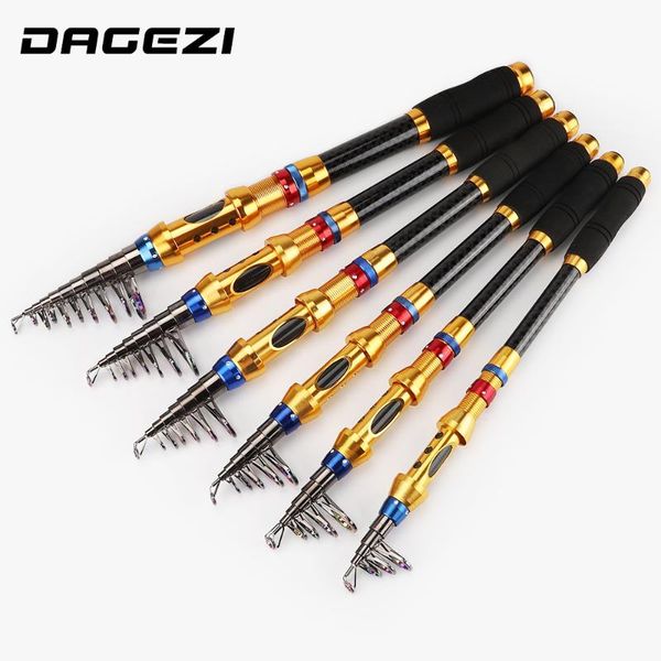 

fishing rod carbon fiber spinning rods 1.8-3.6m short sea pole tackle boat