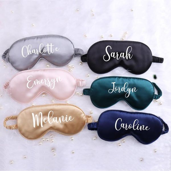 

party decoration personalized satin eye mask for sleeping birthday wedding bridesmaid gift customized bachelorette favor