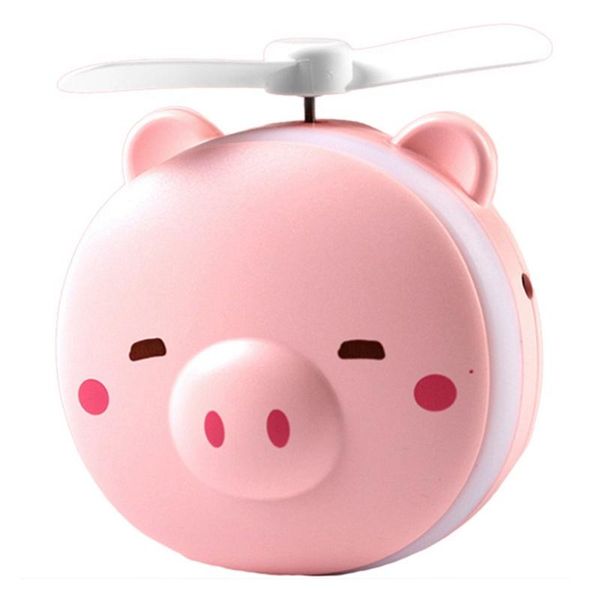 

electric fans makeup mirror with led light cartoon folding fan usb charging natural bright adjustable portable beauty tool