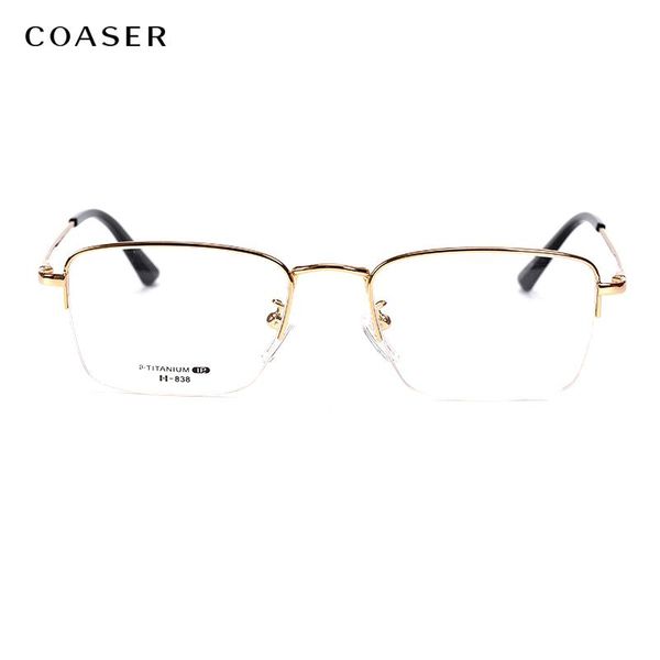

fashion sunglasses frames tianium glasses frame men prescription eyeglasses brand design optical korean eye for male eyewear, Black