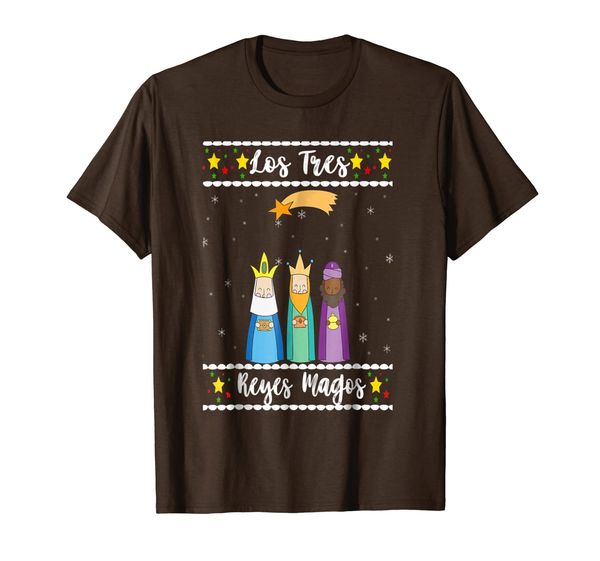

los tres reyes magos shirt navidad latina tres reyes camisa, White;black