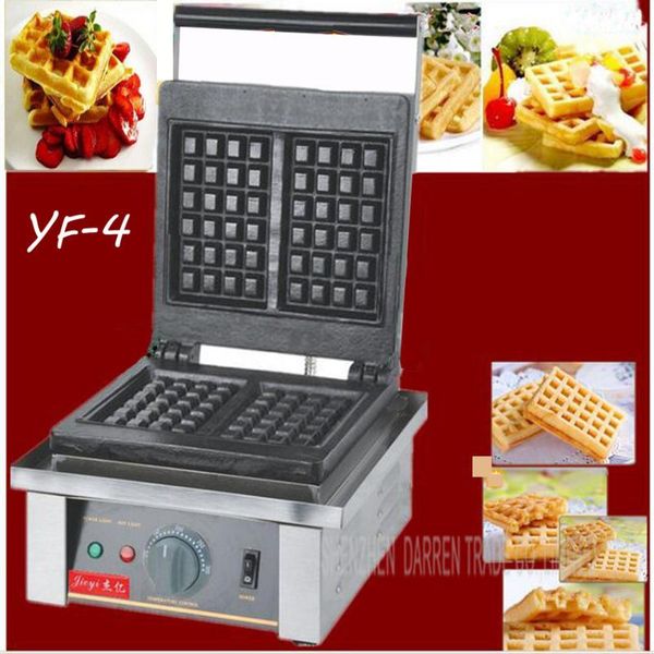 

single head square waffle machine non-stick plate snack electric crispy bread makers