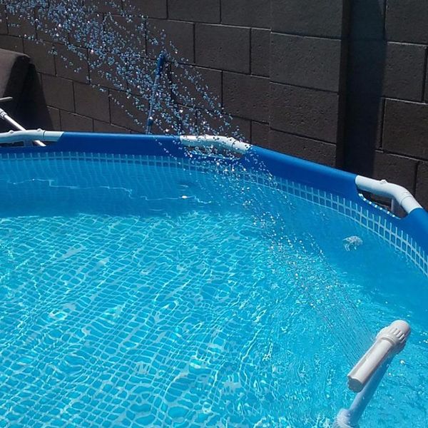 

pool & accessories pvc swimming waterfall fountain water feature cascade hose pipe nontoxic durable sturdy tube #g3