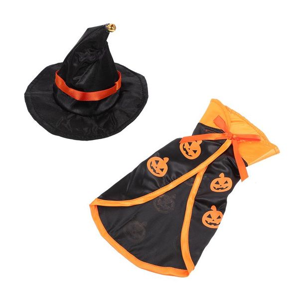 

cat costumes 1 set of pet costume cats dogs cosplay chic pumpkin cloak hat for