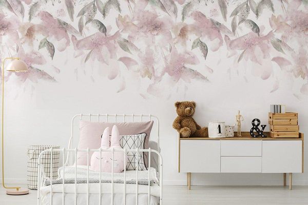 

wallpapers blush pink watercolour style wallpaper, floral wallpaper
