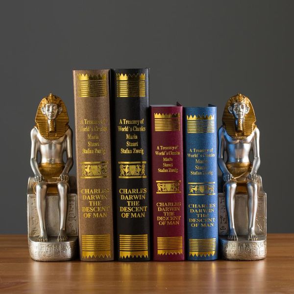 

decorative objects & figurines european style retro egypt pharaoh bookends decoration creative home study office deskresin art&craft x39