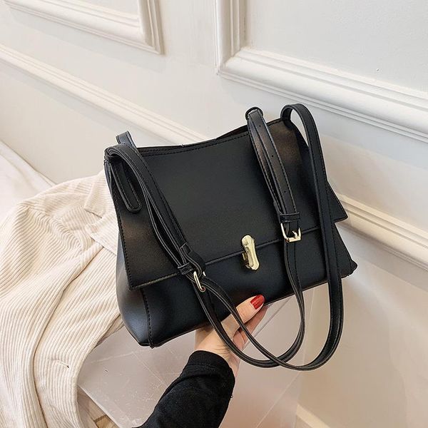 

evening bags designer solid color leather high capacity crossbody shoulder for women 2021 fashion simple style quality square bag