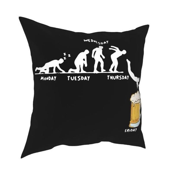 

week craft beer pillow case home decor funny jump cushions throw for living room polyester double-sided printing cushion/decorative