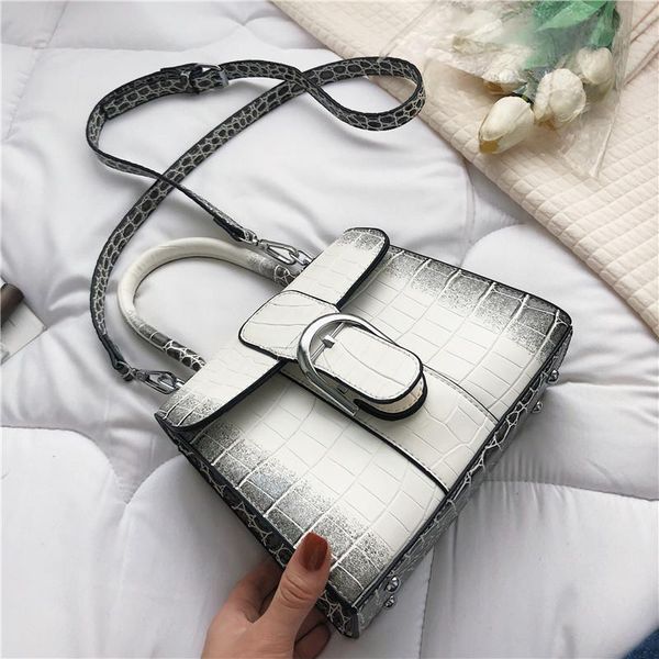 

evening bags crocodile pattern pu leather women's shoulder bag fashion designer brand handbag ladies trendy solid color classic crossbo