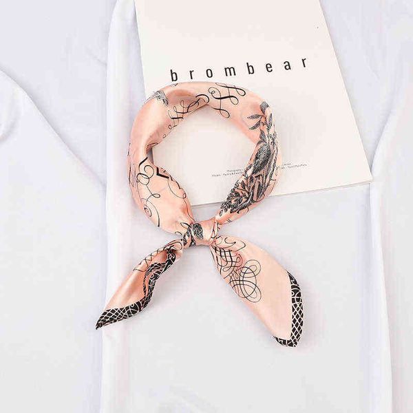 

sunscreen 53cm pure korean versatile profsional collective stewards silk small square scarf set, Blue;purple