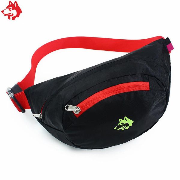 

outdoor bags selling cy-3000 small folding running sports jog fanny pack bag black blue men & women's canter jogging waist