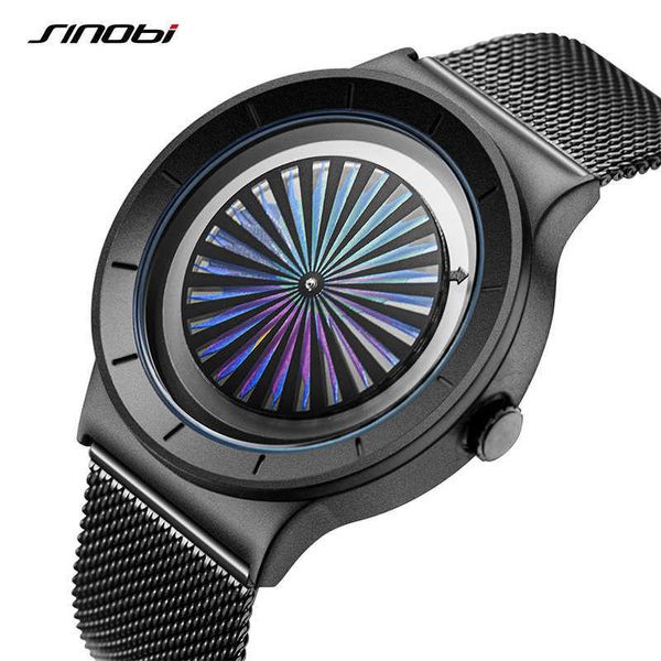 Sinobi marca design criativo homens relógios moda inteligente colorido luxo esportes impermeável homem quartzo relógio de pulso reloj hombre q0524