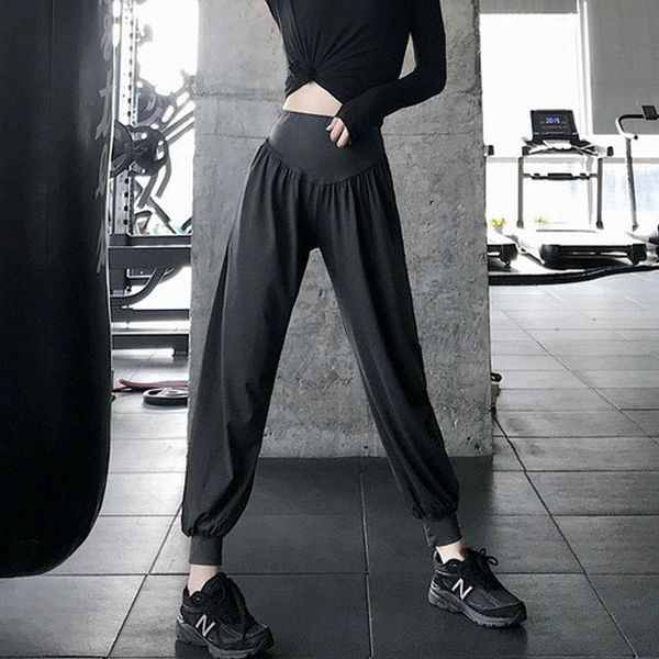 

women pants high waist fashion personality casual sweatpants slim all-match loose yoga outdoor running outfit