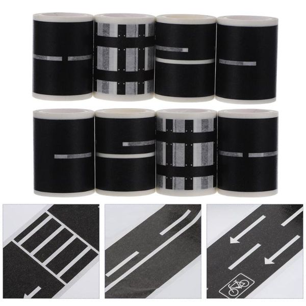 

pcs railway road washi tape sticker traffic adhesive masking light