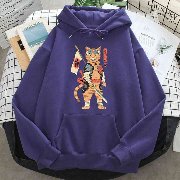 

japane men's cat hooded sweatshirt, cartoon printed long sved clothing, cartoon, hip hop, autumn, Black
