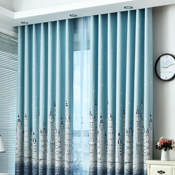 

curtain & drapes modern simple high shading cartoon city print childlike curtains for living room bedroom children's cozy