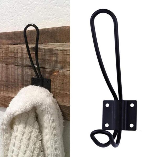 

1set coat door hooks for bedrooms dual vintage hook wall mounted hanging clothes robe towel handicraft hardware & rails