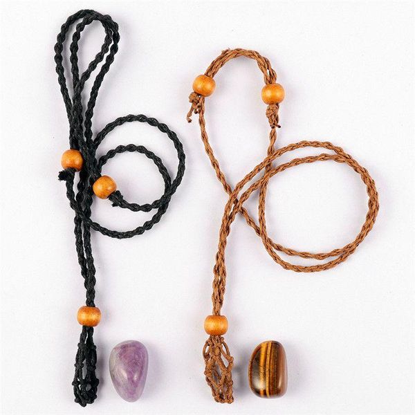 

pendant necklaces jewelry diy necklace rope empty stone holder cord crystal, Silver