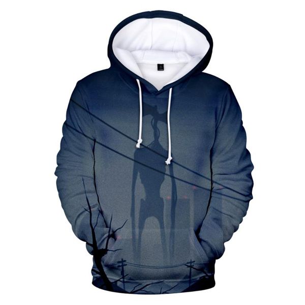 

men's hoodies & sweatshirts 3d printing siren head men's/women's fashion sweatshirt hip hop harajuku boys girls streetwear ch, Black