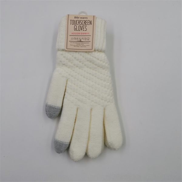

kyy winter plush and thickened thermal jacquard screen warm gloves jacquard gloves knitted thermal touch control men' and women' mittens, Blue;gray
