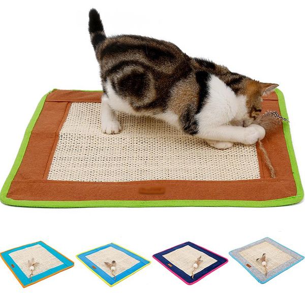 

cat beds & furniture sisal scratcher board scratching post mat toy soft bed care pet toys protecting