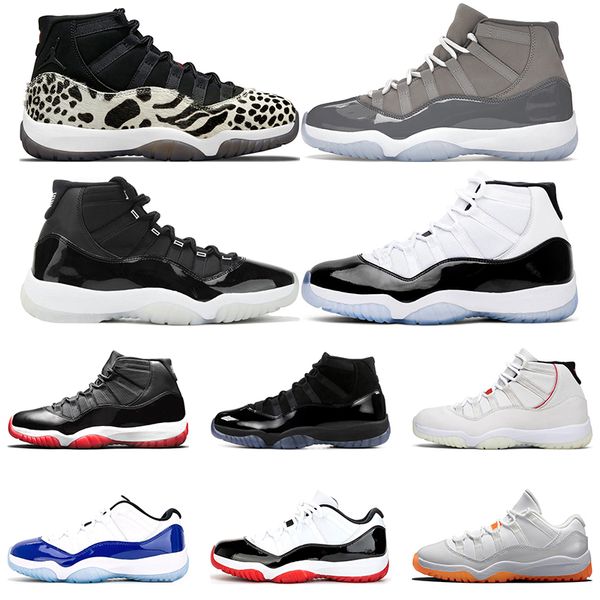 

2022 cool grey 11s men women basketball shoes 11 animal instinct citrus legend blue concord bred cap and gown space jam heiress trainers spo