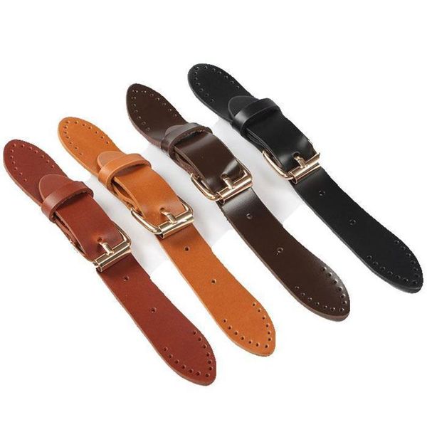 

bag parts & accessories fashion 27cm classic head leather buckle coat cape female handmade cloth diy handbag belt luggage adjustable, Black